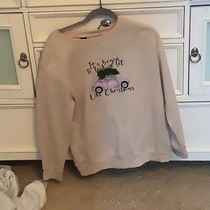 Cute Christmas sweater shirt, good size for an 11-13 year old